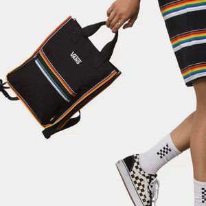 NWT VANS PRIDE 22 Freehand Backpack Tote Bag Rainbow Black